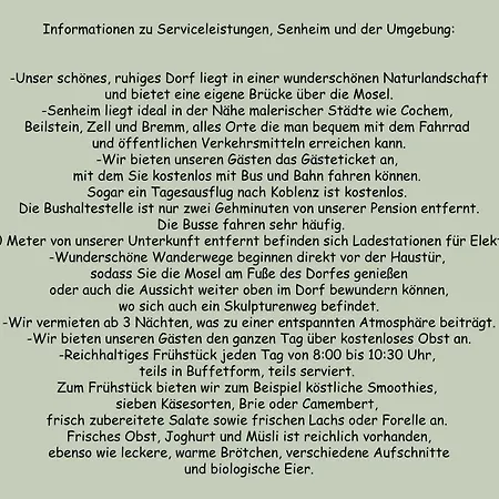 Bei Stenze Inklusive Kostenlosem Regionalem Nahverkehr Senheim